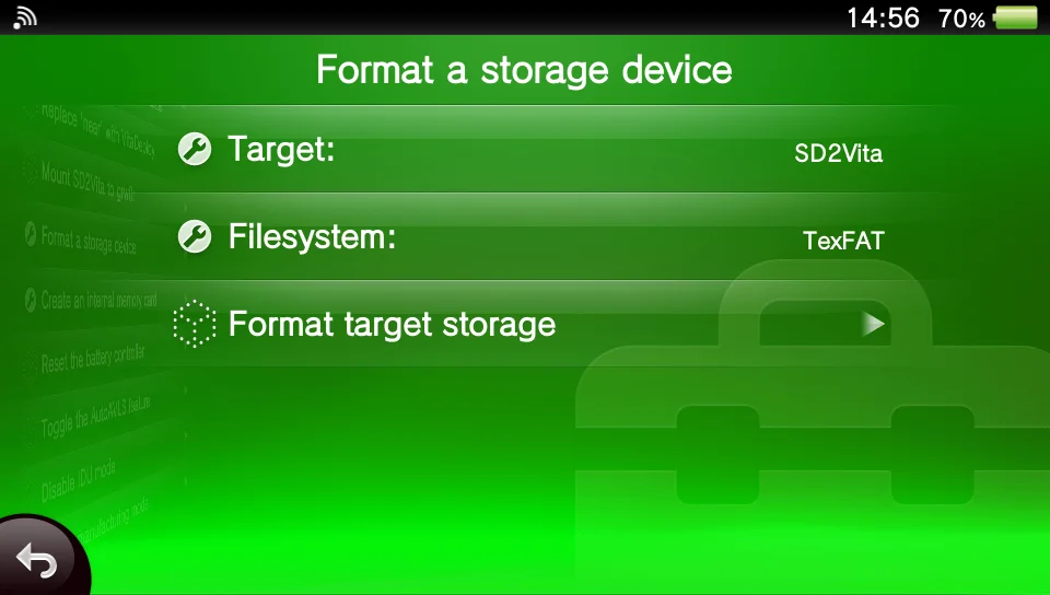Format microSD