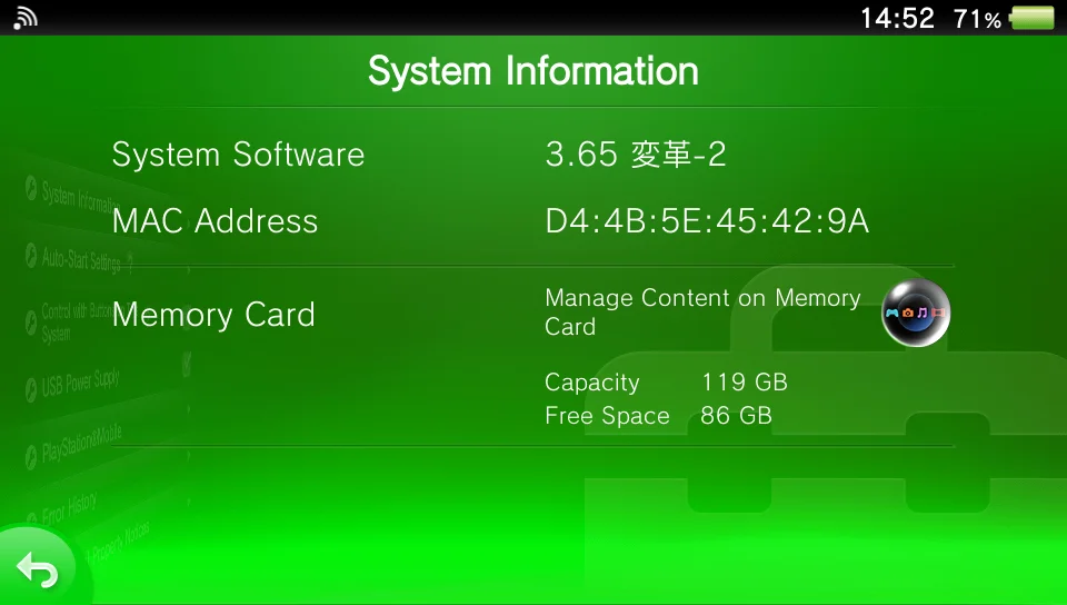 System info